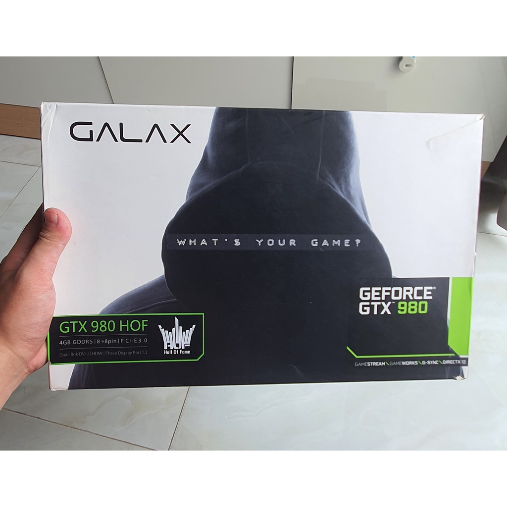 Card Màn Hình Galaxy GTX980 6GB H.O.F Fullbox