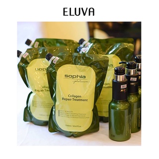 Kem ủ hấp tóc 🌼 Túi hấp Collagen Sophia Hàn Quốc giúp tóc thơm, bóng, mềm mượt, phục hồi hư tổn 1000ml và 1500ml
