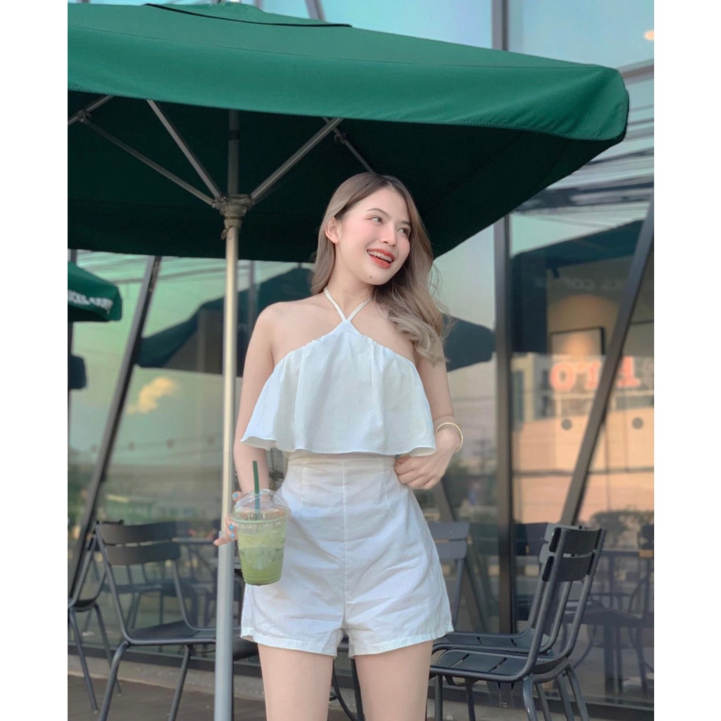 Đồ bay (Jumpsuit) cổ yếm