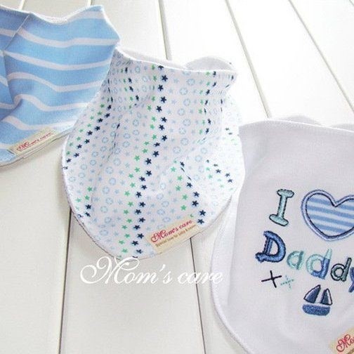 Bộ 3 yếm tam giác bấm cúc Mom's care