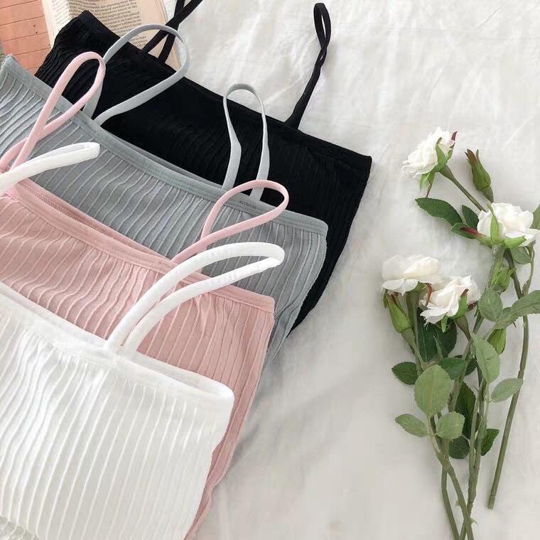 Áo bra gân tăm 2 dây quây ngang - áo lót nữ [Br04] | BigBuy360 - bigbuy360.vn