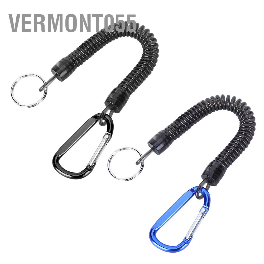 Hàng Hot Thiếu dây với Carabiner 90cm Kết nối linh hoạt Khóa treo Dây đeo chống thất lạc Hàng giao ngayVermont055