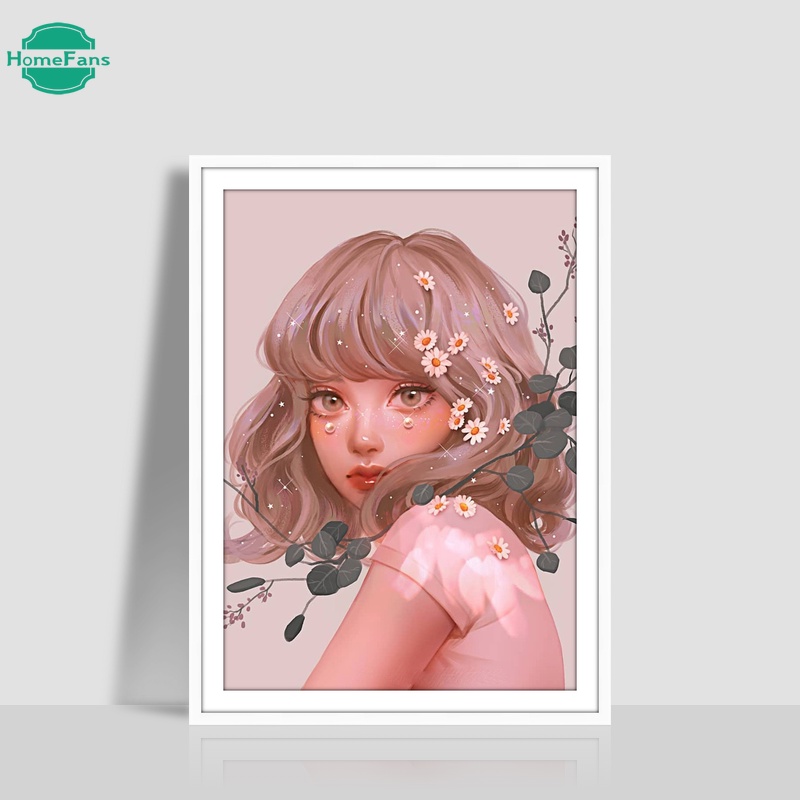 Bộ tranh đính đá 5D họa tiết độc đáo kích thước 30x40cm DIY