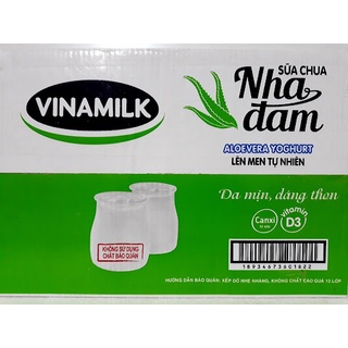 [Chỉ Giao Hỏa Tốc TP Hà Nội] Thùng Sữa Chua Ăn Vinamilk 100g Vị Nha Đam (48 hộp)