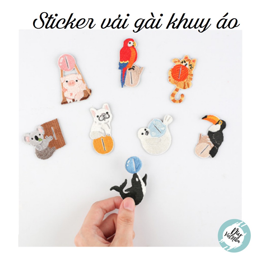 STICKER VẢI KHUY ÁO