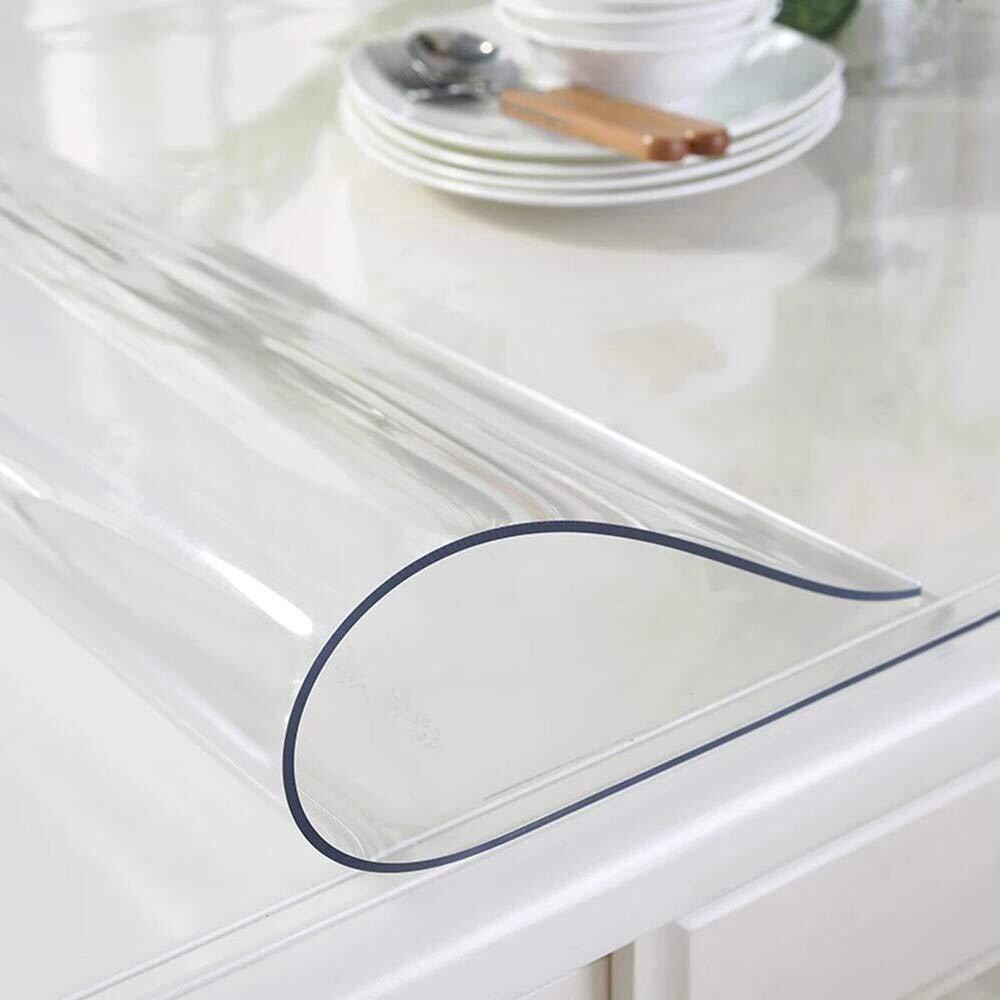 [ SIÊU DÀY - NHIỀU KÍCH THƯỚC ] Tấm kính nhựa dẻo trải bàn trong suốt chống thấm nước dày 1.5mm
