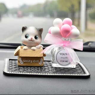 Mèo con trang trí Taplo ô tô làm từ nhựa cực xinh, hàng chính hãng CT128
