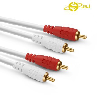 Dây tín hiệu 4 đầu bông sen (AV/RCA) JSJ 4421 dài 1.8m - 15m đầu cắm mạ vàng đảm bảo tín hiệu luôn truyền tải ổn định