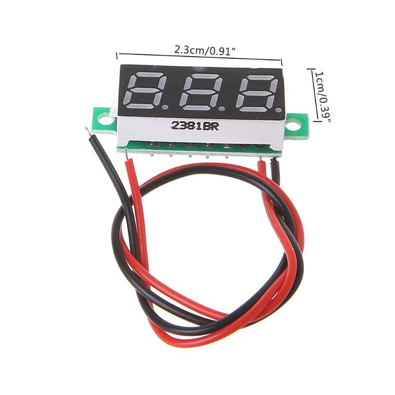 Vôn Kế Kỹ Thuật Số Mini Hai Dây 0.28 Inch 2.5V-30V