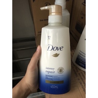 Dầu Gội_Dầu Xả Dove Thái Lan 450ml (Phục hồi tóc hư tổn)