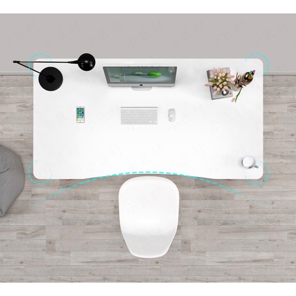 Bàn làm việc chân gỗ thông mình phù hợp với kệ sách, tủ đa năng - GP121