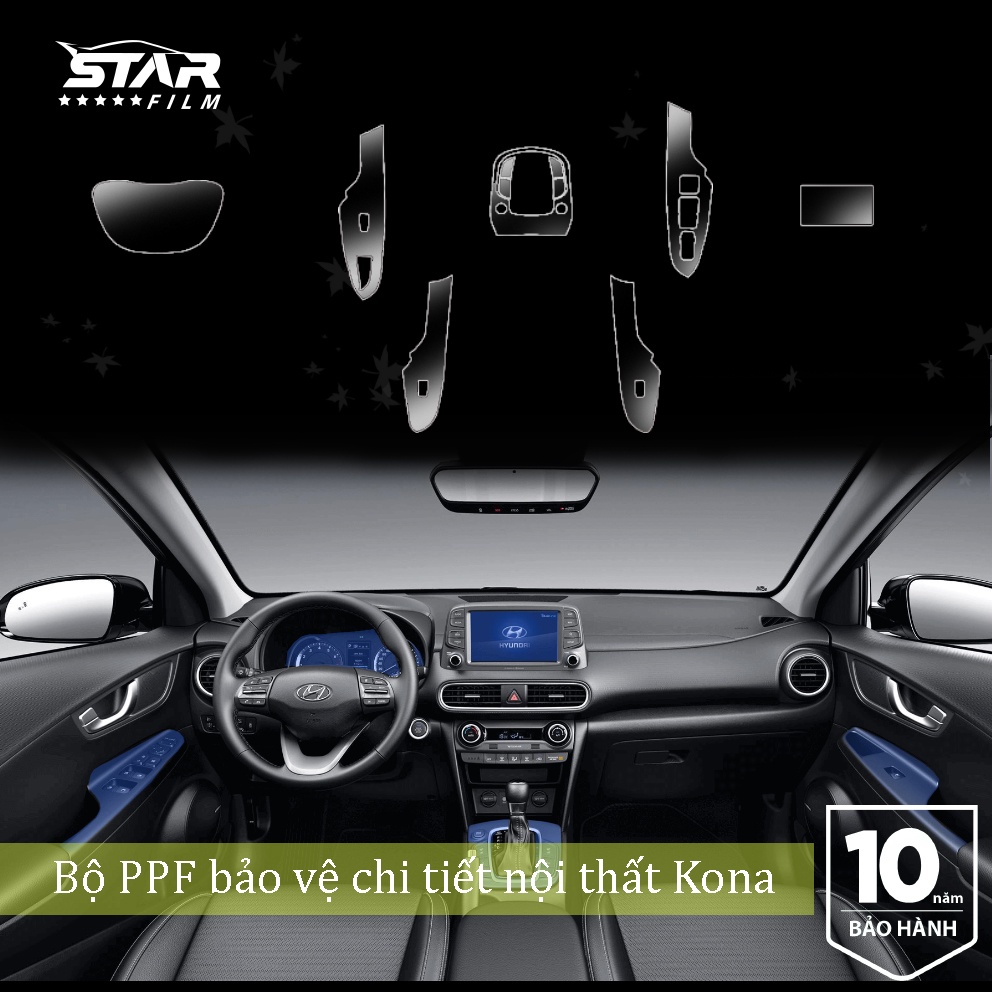 Huyndai Kona PPF TPU chống xước tự hồi phục STAR FILM