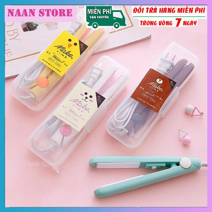 MVP1759 Máy kẹp - duỗi tóc - xù tóc mini hình thú có hộp nhựa đựng