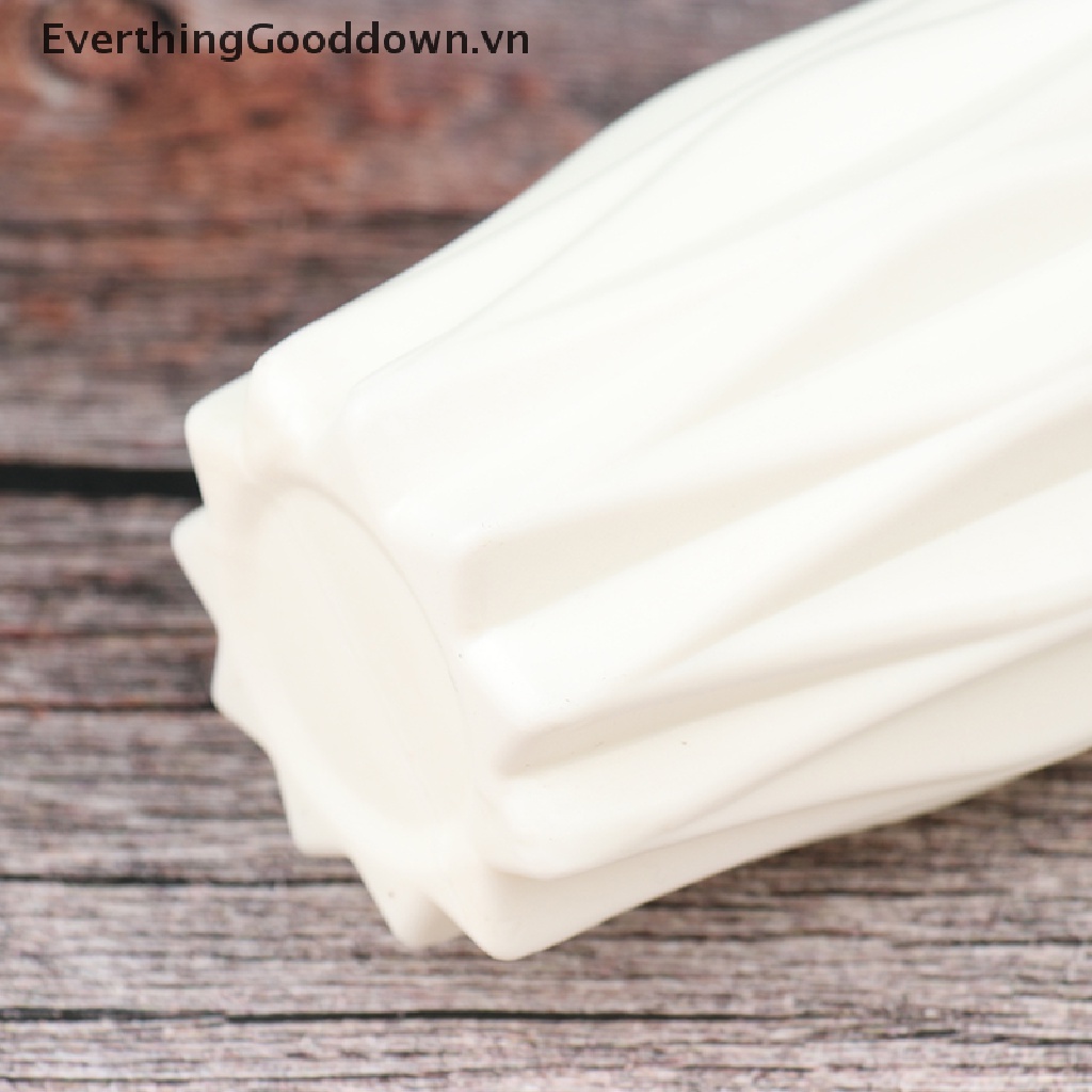 Everthinggood Bình Hoa Bằng Nhựa Giả Gốm Sứ Màu Trắng Dùng Trang Trí Nhà