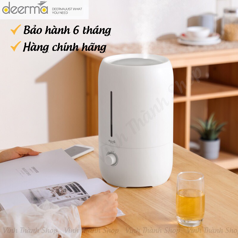 Máy Phun Sương Tạo Độ Ẩm Deerma F628 Khuếch Tán Tinh Dầu Dung Tích 5 Lít Công Suất 25W - Hàng Có Sẵn