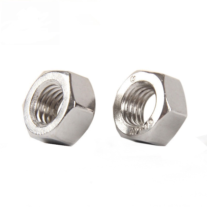 50pcs / 100pcs đai ốc lục giác DIN934 M1.6/2/2.5/3/4 chất liệu thép cacbon