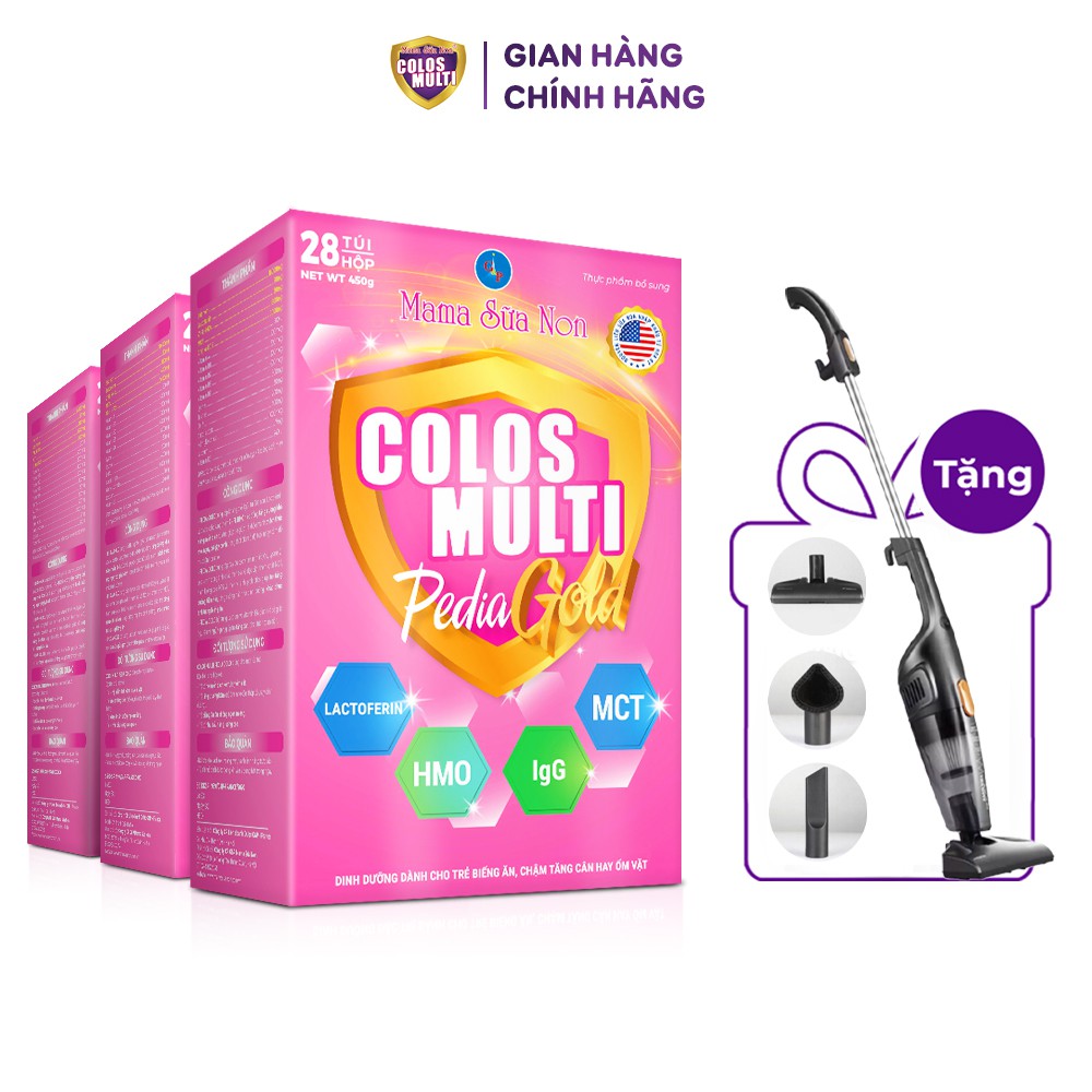 Combo 3 hộp sữa bột cho bé Colosmulti 350g - 450g [Quà tặng Máy Hút Bụi Đa Năng]