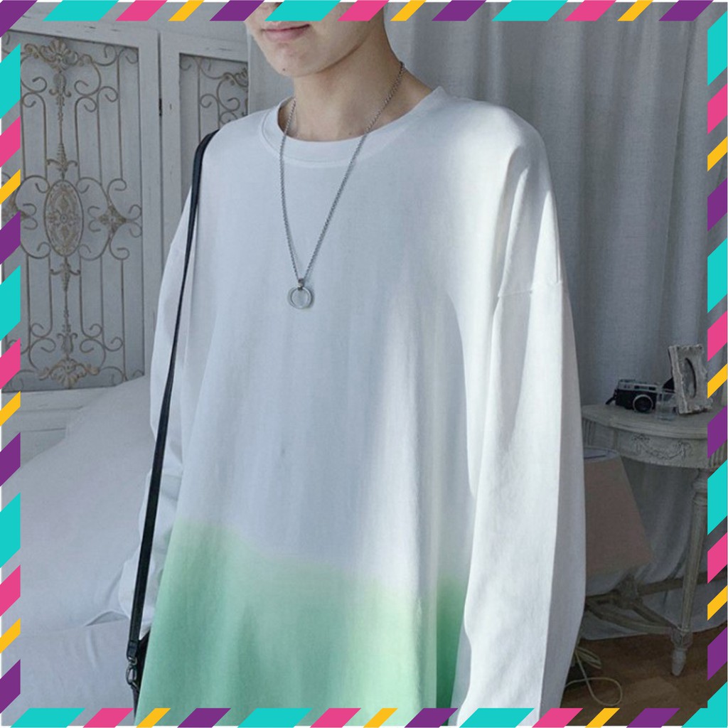 Áo thun dài tay phối màu unisex phong cách uzzang siêu hot | BigBuy360 - bigbuy360.vn