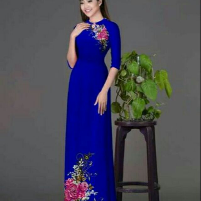vải áo dài in 3d