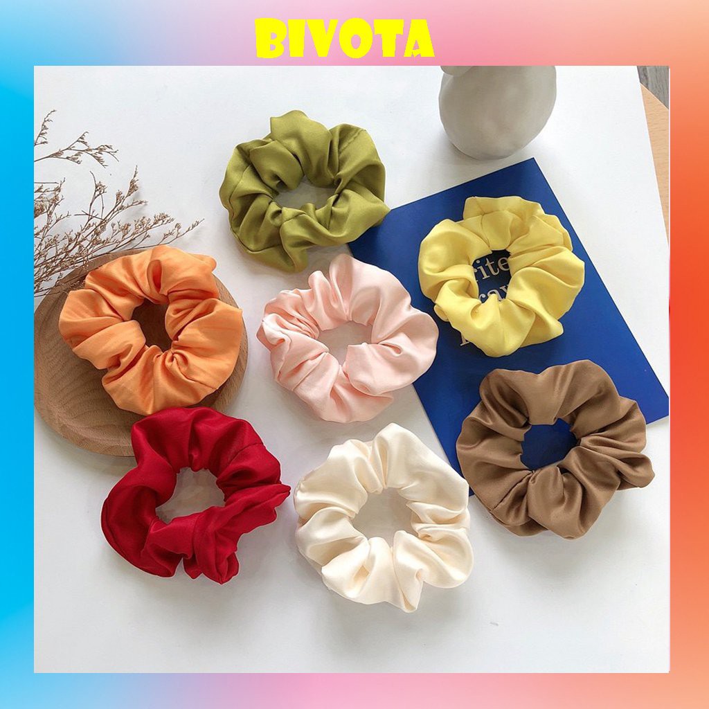 Dây buộc tóc Bivota Scrunchies Nhiều Màu Hàn Quốc Siêu Xinh S13