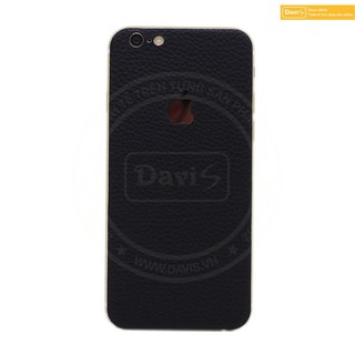 Miếng dán da dán iPhone 6 plus - Da thật nhập khẩu cao cấp - Davis