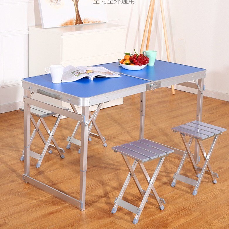 [CHÍNH HÃNG] Bộ bàn ghế gấp gọn khung nhôm cao cấp- Bộ 1 bàn 4 ghế - Dã ngoại picnic siêu tiện dụng - MS008 | BigBuy360 - bigbuy360.vn