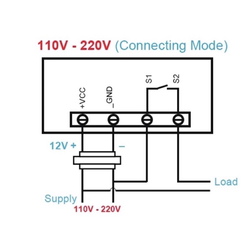 Đầu điều khiển nhiệt độ màn hình LCD hiển thị kỹ thuật số W3230 AC 110 V-220 10A có đầu dò