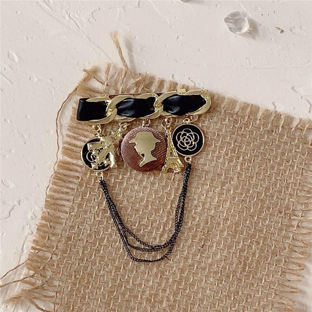 Trâm Cài Áo Hình Hoa Phối Tua Rua Kiểu Thanh Lịch Cho Nữ 2life|Huy Hiệu Cài Áo Tráng Men Độc Đáo