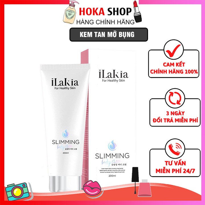 Kem Tan Mỡ Bụng ILAKIA Đánh Tan Mỡ Bụng Thừa Giảm Béo Giảm Cân An Toàn Hiệu Quả 200ml - Hàn Quốc