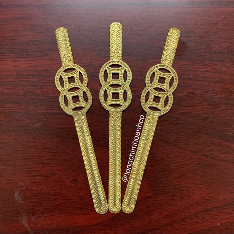 Bộ Nẹp Đồng Vàng Lồng Khuyên Thái Tử &amp; Đất Tang Cao