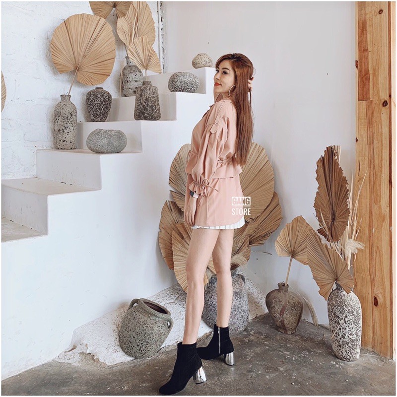 Aó khoác nữ măng tô cá tính Dưa Gang store AMT01 chính hãng | BigBuy360 - bigbuy360.vn