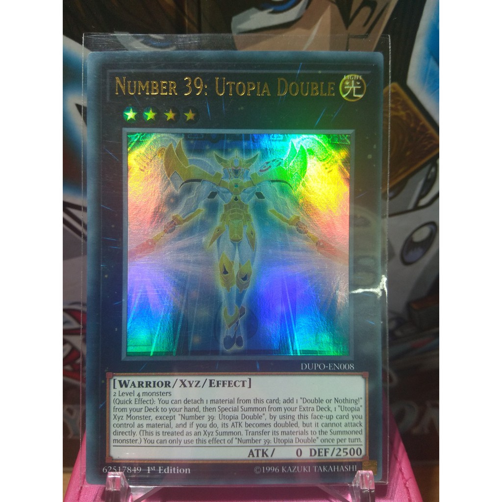 Thẻ bài Yugioh! Number 39: Utopia Double - DUPO-EN008 - Ultra Rare 1st Edition