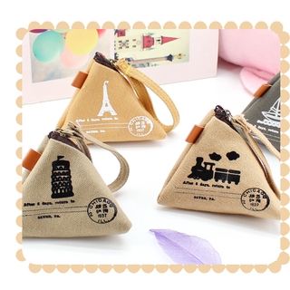 Ví củ ấu mini vải thô - A276