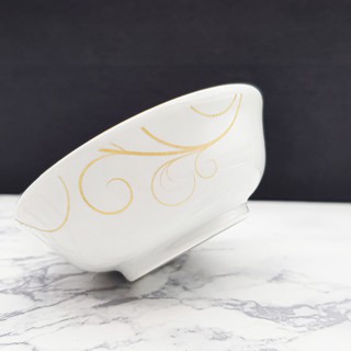 BỘ 05 CHÉN TƯƠNG HỌA TIẾT KIM SA - VIỀN VÀNG SANG TRỌNG - GỐM SỨ CK