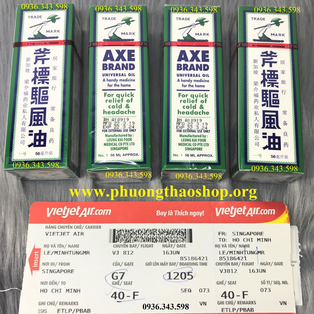 DẦU CÂY BÚA TRẮNG AXE BRAND 56 ml (Bill Singapore)