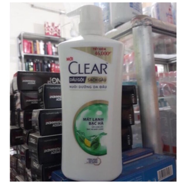 Dầu Gội Clear Mát Lạnh Bạc Hà 650g