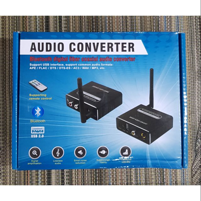 Bộ chuyển đổi âm thanh từ Optical sang Analog hỗ trợ Bluetooth và Micro sử dụng gia đình hoặc Xe hơi