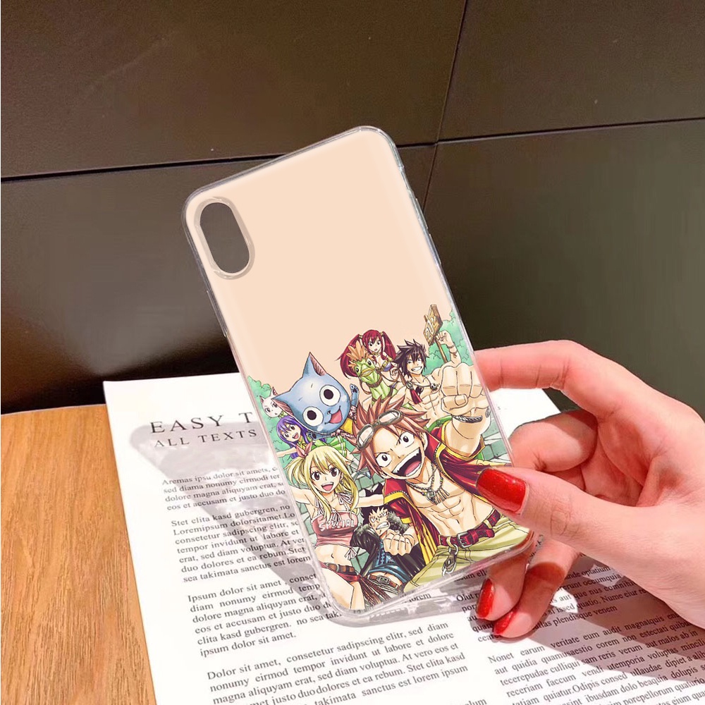 Ốp Điện Thoại Trong Suốt Hình Anime Fairy Tail Ta133 Cho Samsung Galaxy J7 Pro J8 Core Plus J5 Prime A72 M62 F62