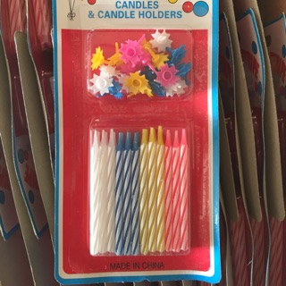 Sỉ nến xoắn sinh nhật có đế loại 2