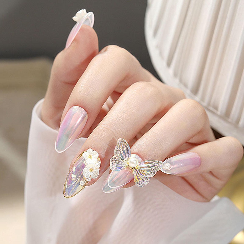 Phụ Kiện Trang Trí Móng Tay Hình Bướm 3D Xinh Xắn