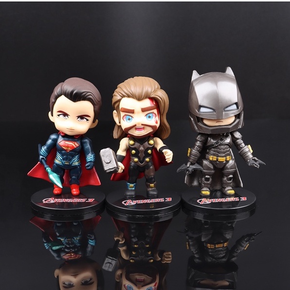 Set 6 Mô Hình Nhân Vật Siêu Anh Hùng Dễ Thương
