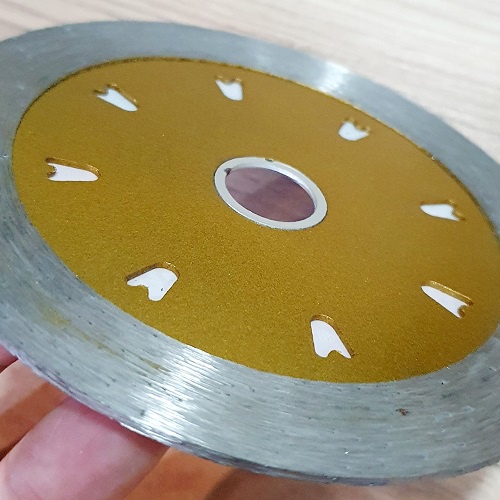 Dụng Cụ Cưa Cắt Lưỡi Kim Cương Phụ Kiện Máy Cầm Tay Dĩa Liền Cắt Ướt Đường Kính 11Cm