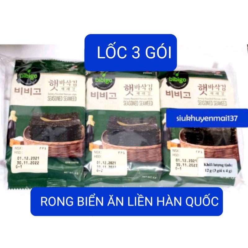 rong biển ăn liền tự nhiên bibigo sonka  lốc 3 gói hàn quốc_9.2022