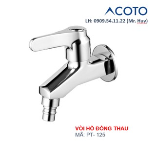 Vòi hồ Đồng thau PT- 125