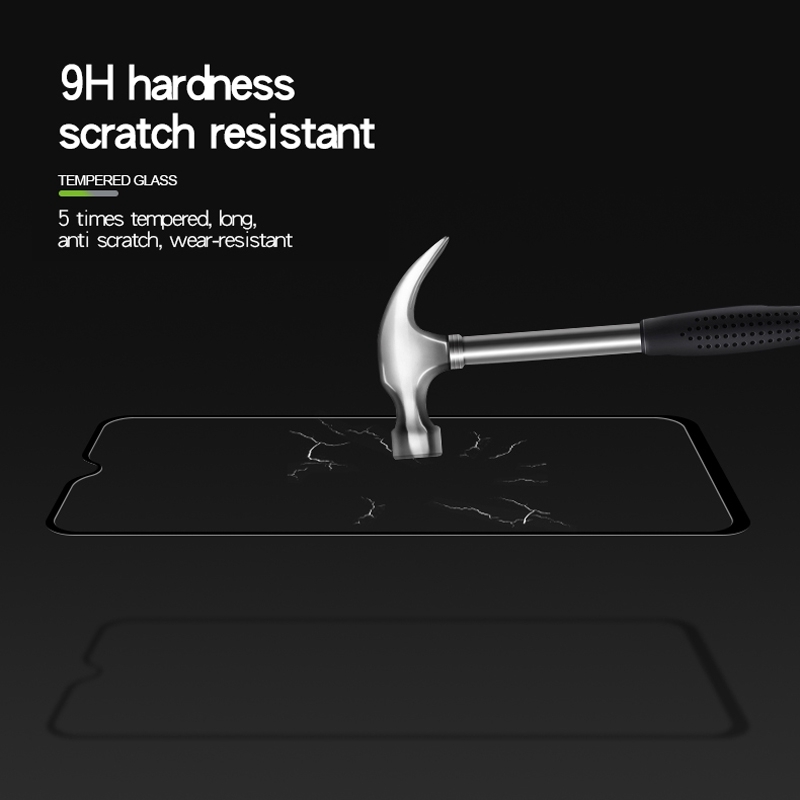Realme3 Tempered Glass Realme 2 3 Pro X C1 Full Gule Full Coverage Tempered Glass Screen Protector
