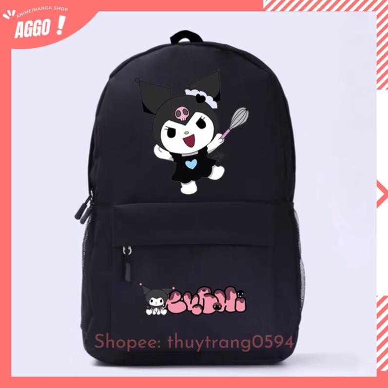 Balo Đi Học Hoạt Hình Kuromi Và My Melody Dễ Thương
