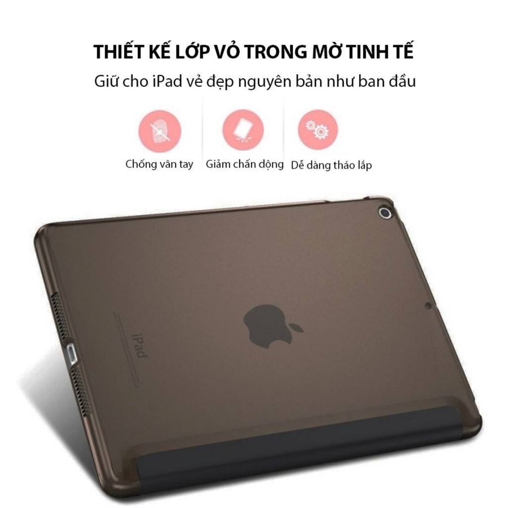 [SALE] Ốp iPad Màu Đen Trong Mờ Tuyệt Đẹp | BigBuy360 - bigbuy360.vn