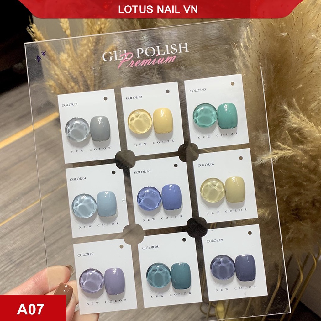 Set sơn gel 9 màu cao cấp Vendeeni mã A07 tặng kèm bảng màu