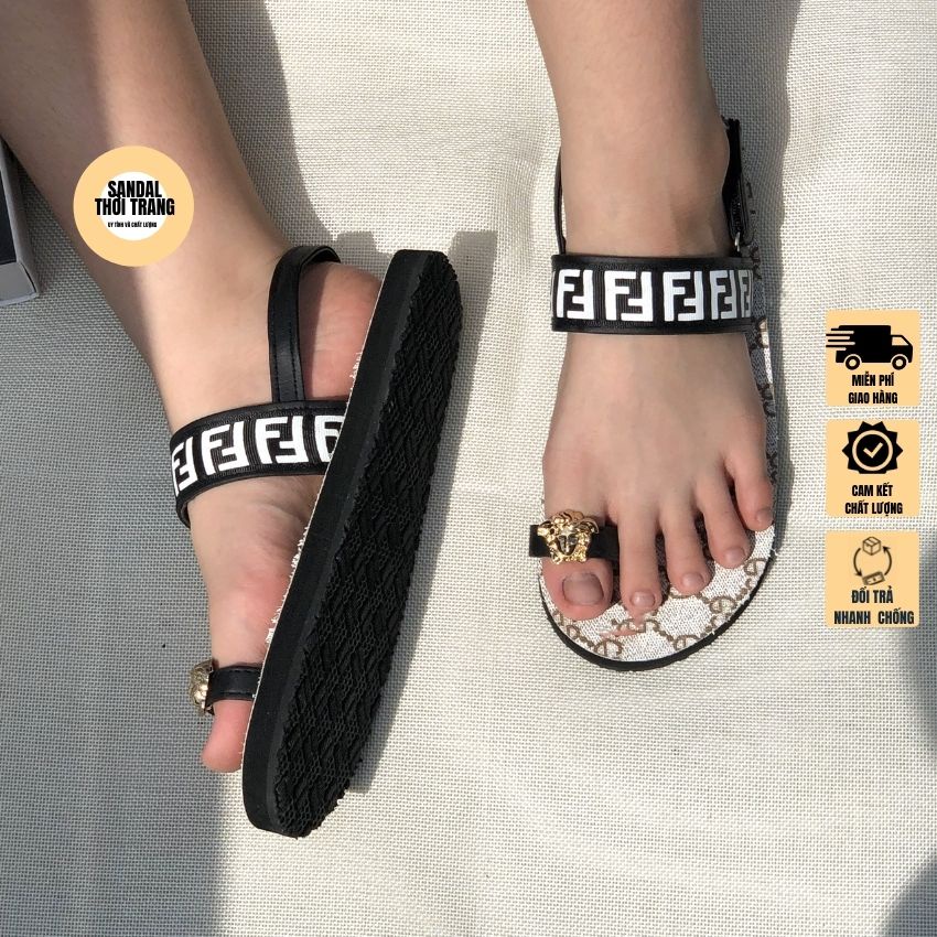 Giày sandal đi học nữ nam xỏ ngón sandalthoitrang xăng đan xỏ ngón quai hậu [ẢNH THẬT 100%] giá rẻ