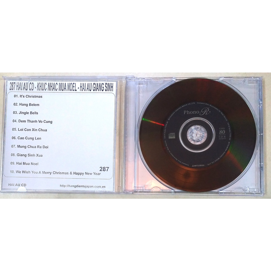 combo 9 CD phono CD-R audio chép nhạc sẵn.